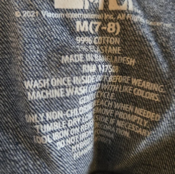 Kids Denim Jacket girls Mtv size 7/8 - Picture 3 of 5